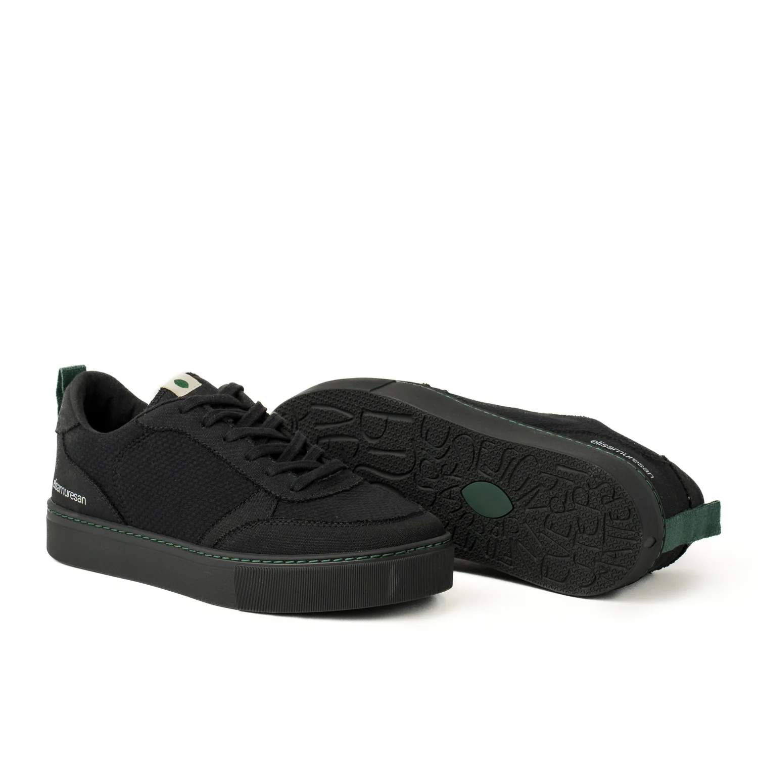 Vegan sneaker Hans black-black SON042 - Image 3
