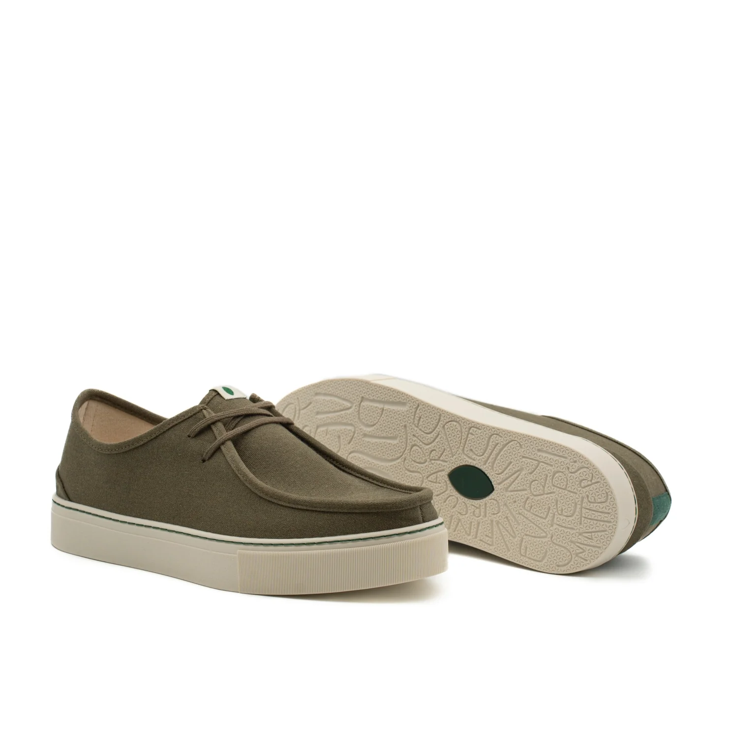 Vegan sneaker khaki SEN006 - Image 2