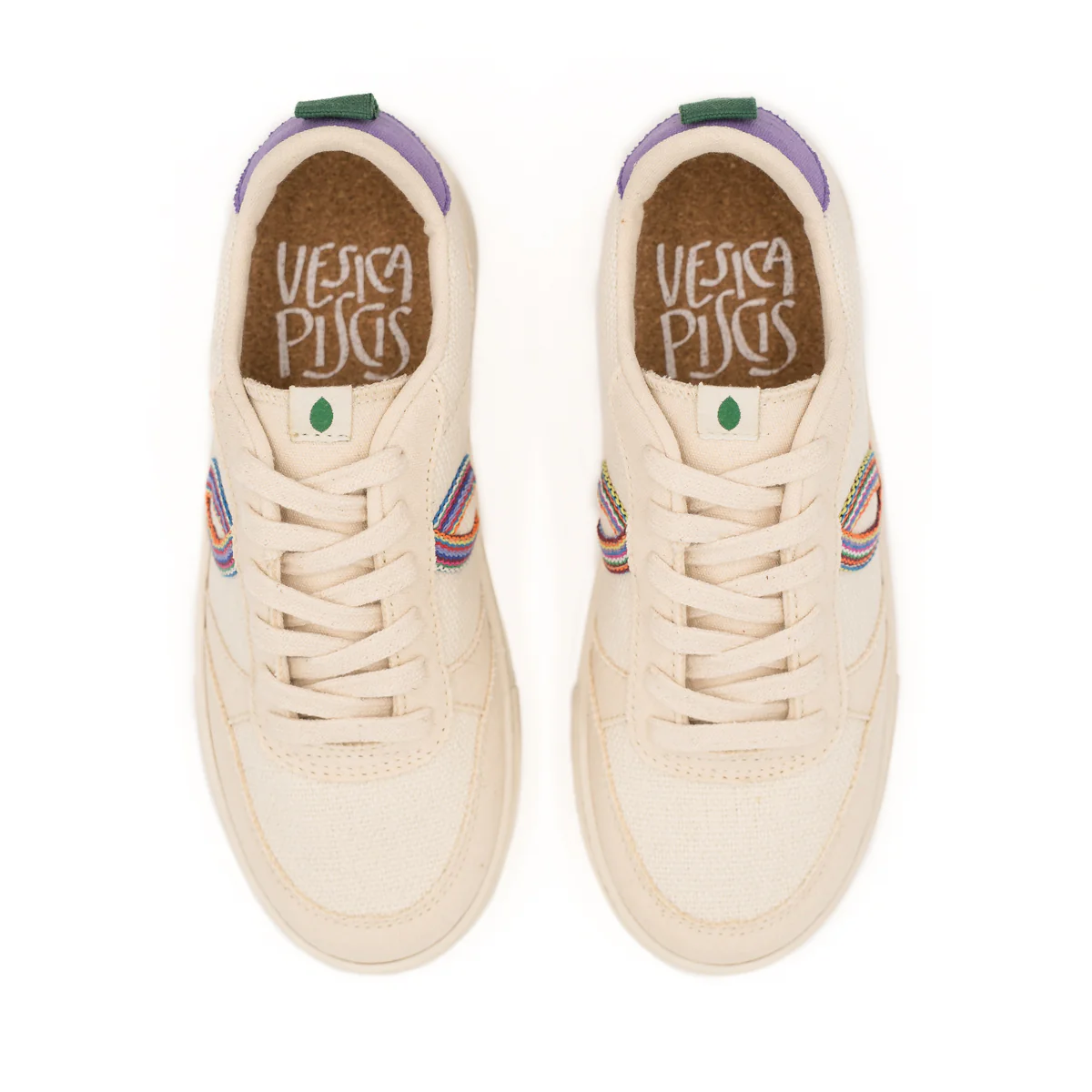 Vegan sneaker linen off white / heiwa SON040 - Image 3