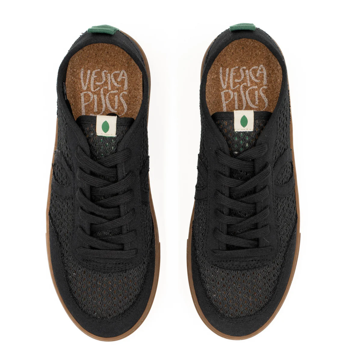 Vegan sneaker mesh black BRI005 - Image 3