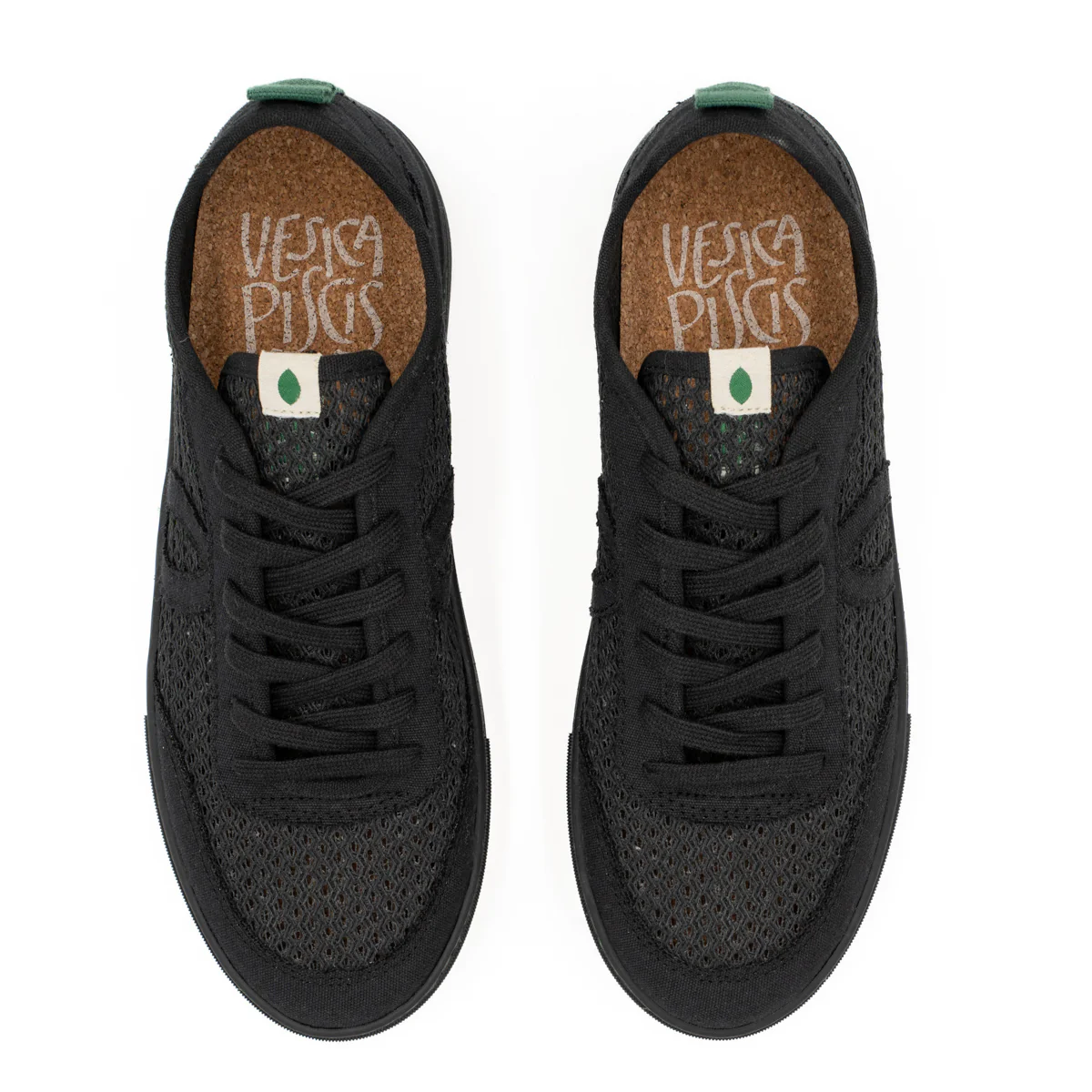 Vegan sneaker mesh black BRI007 - Image 3