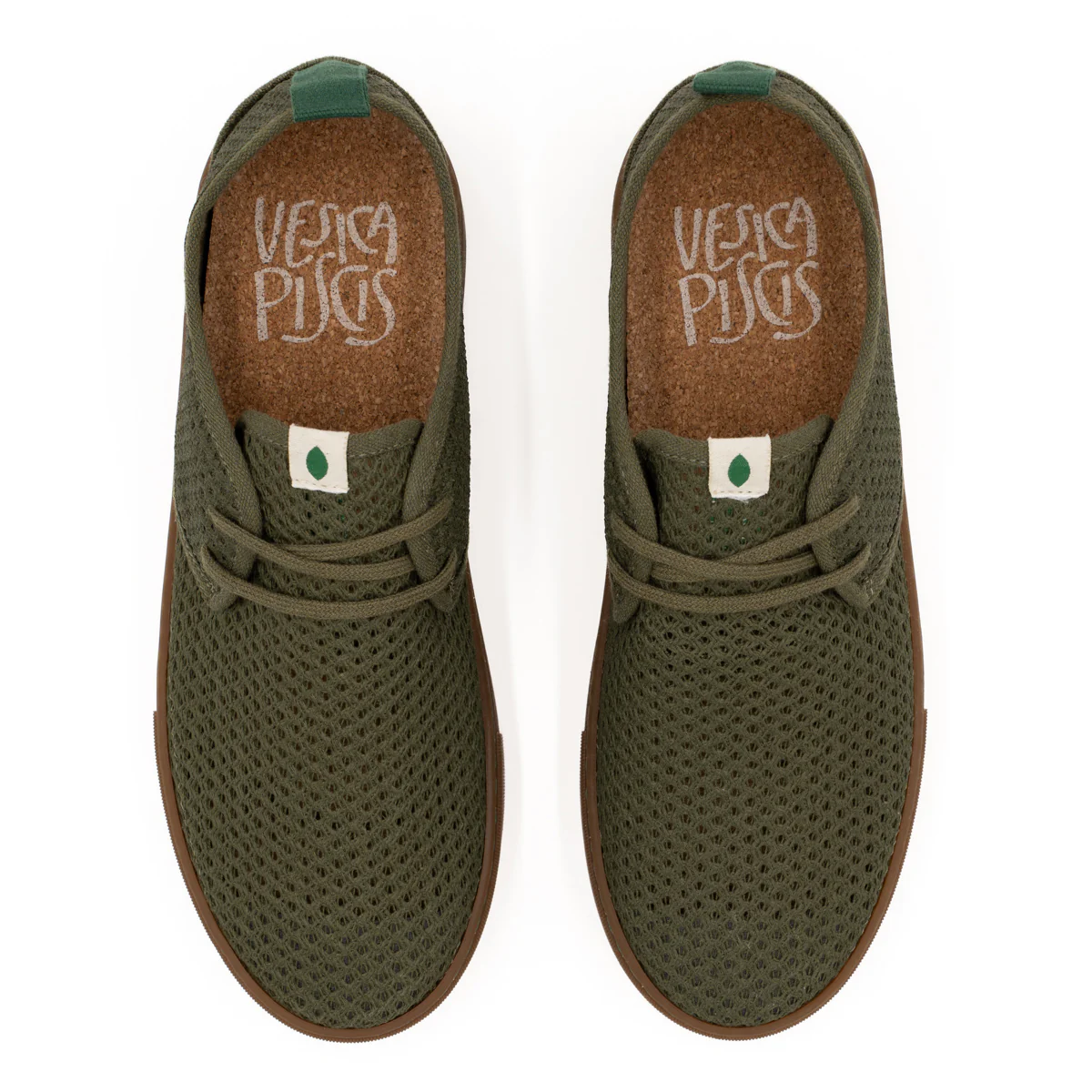 Vegan sneaker mesh kaki SID045 - Image 3