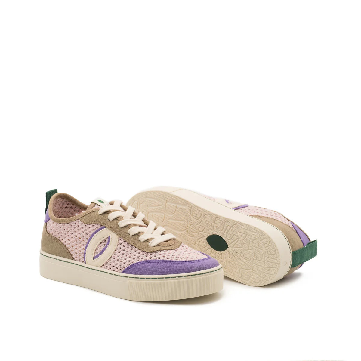 Vegan sneaker mesh rose-lilac BRI014 - Image 3