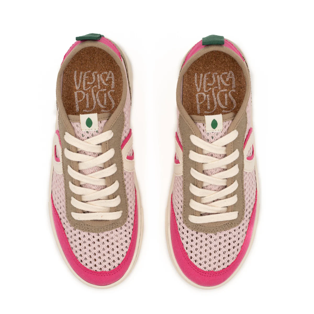Vegan sneaker mesh rose-fuxia BRI015 - Image 3