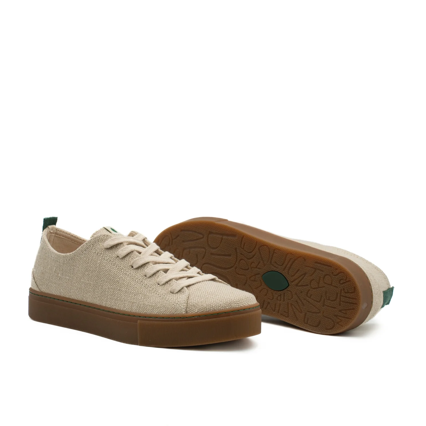 vegan sneaker raw organic hemp (natural) COR036 - Image 3