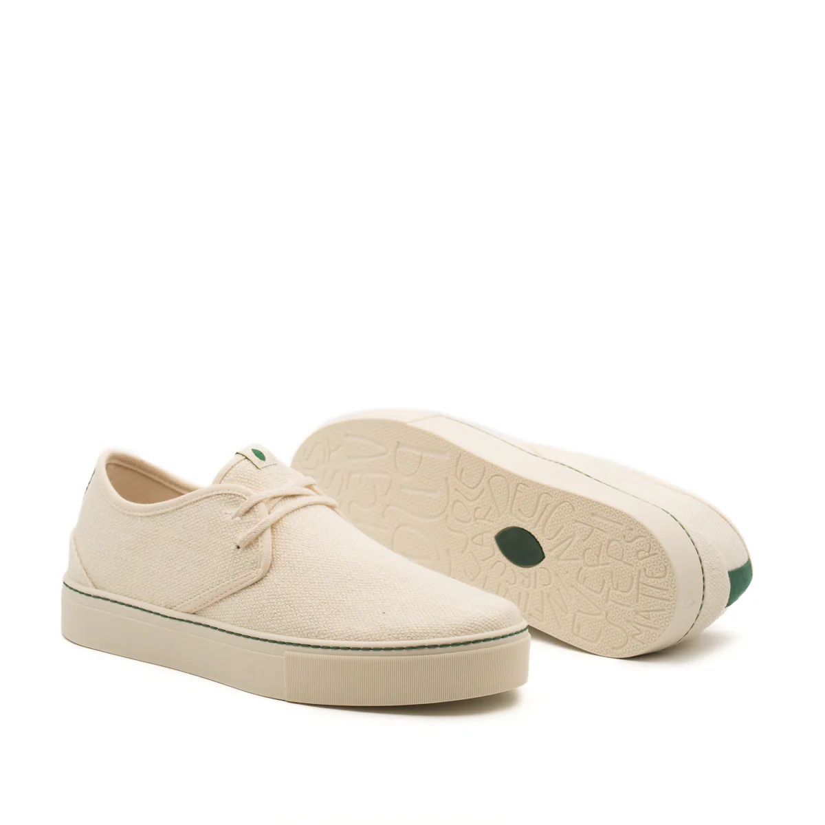 Vegan sneaker Organic off-white hemp SID050 - Image 2