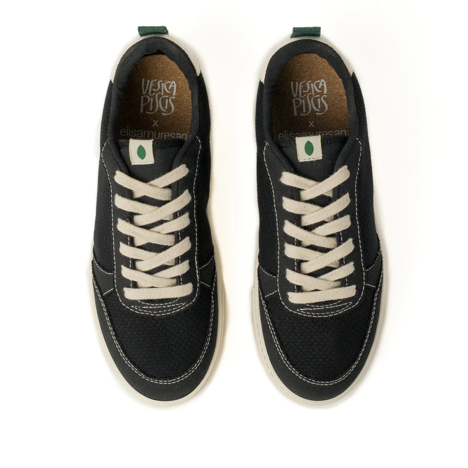 Vegan sneaker Puyi black-white SON045 - Image 4