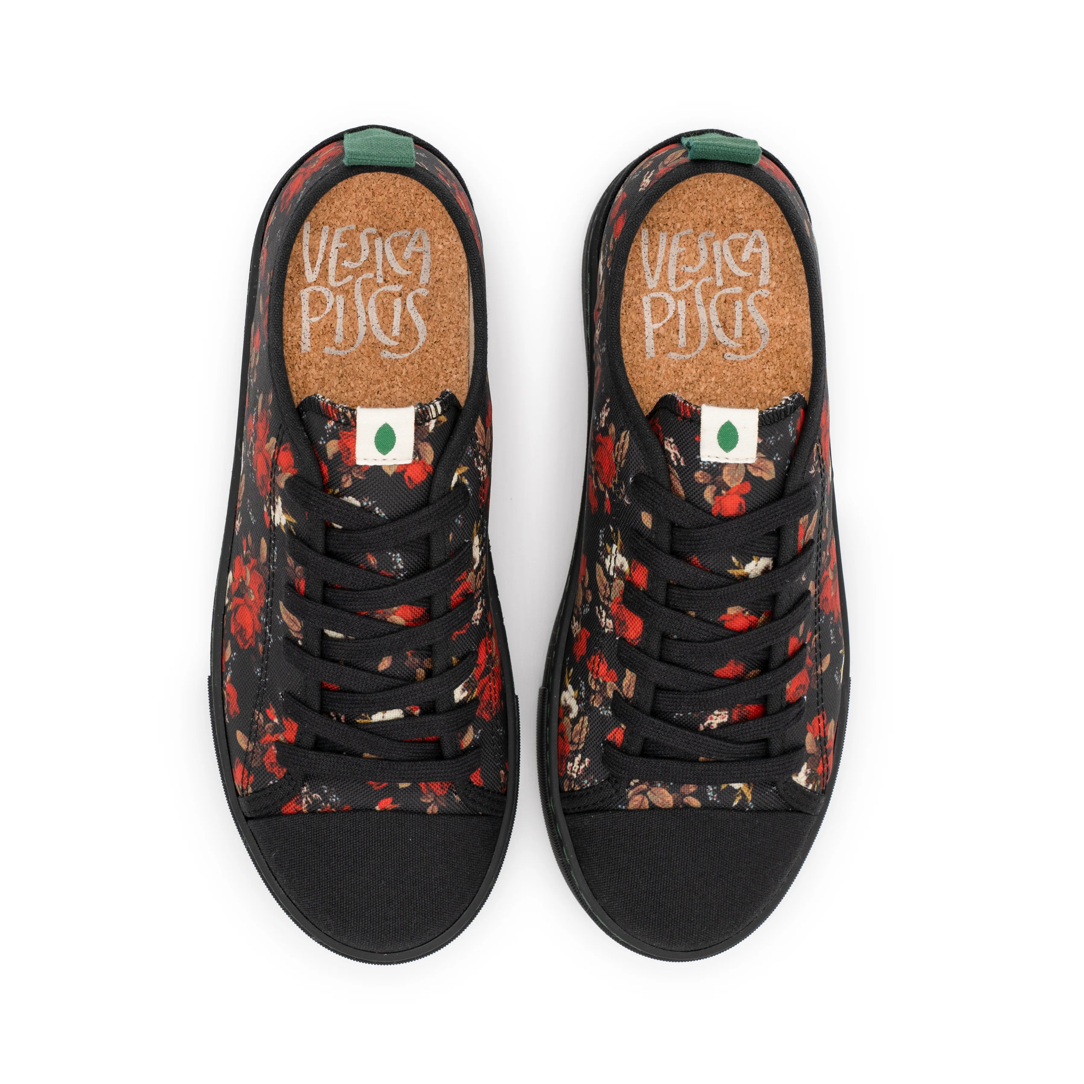 Vegan sneaker roses black MOB003 - Image 3