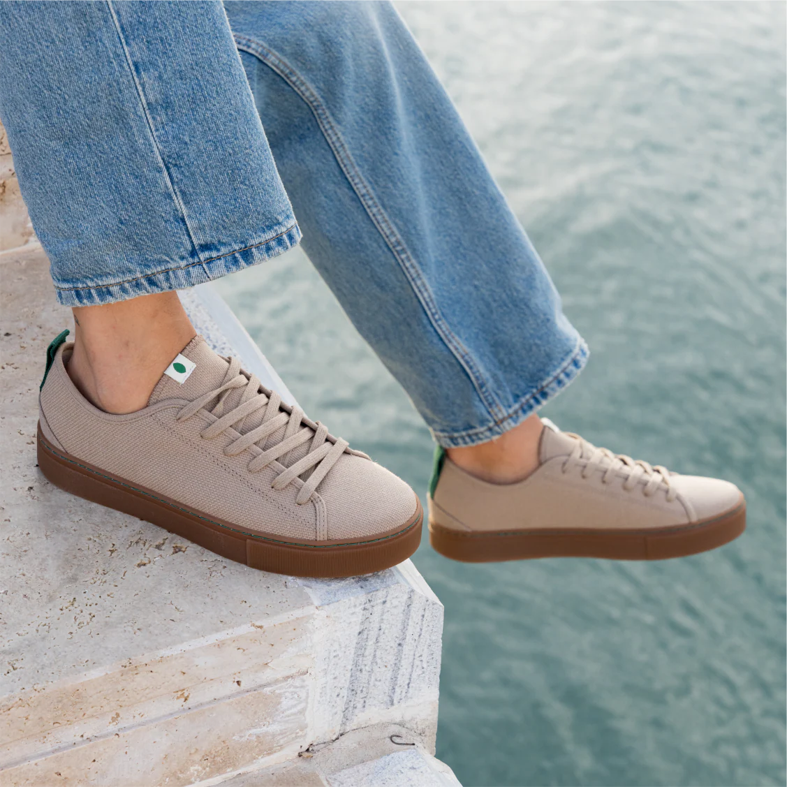 Vegan sneaker sand NIK011 - Image 2