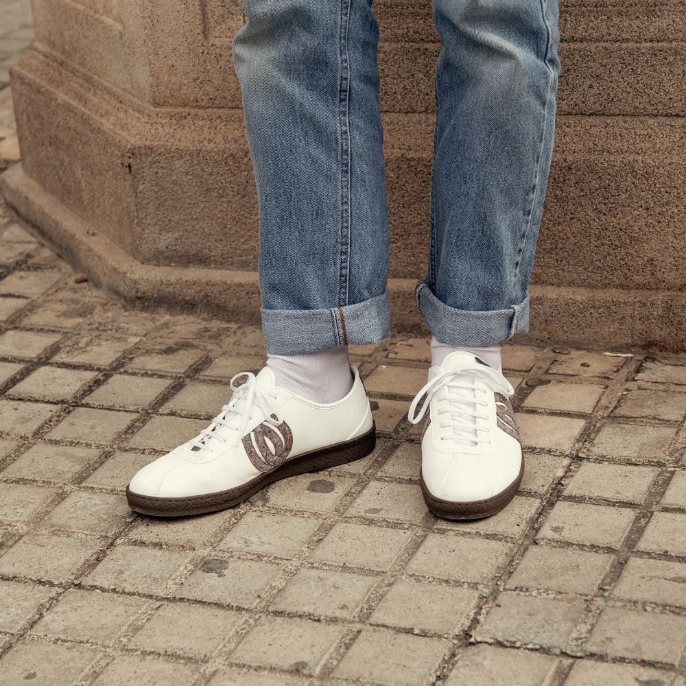 Vegan sneakers Bio-Veg white DIO020 - Image 4