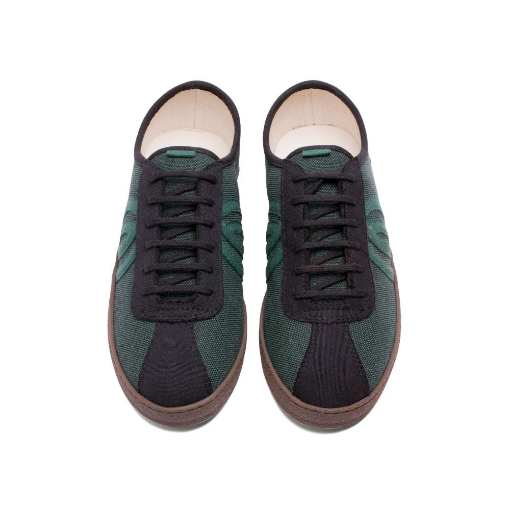 Vegan sneaker black green DIO003 - Image 2