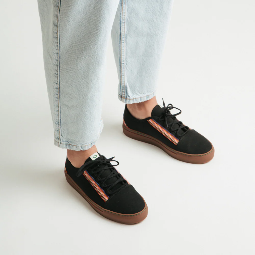 Vegan sneaker black shanti CUV004 - Image 3
