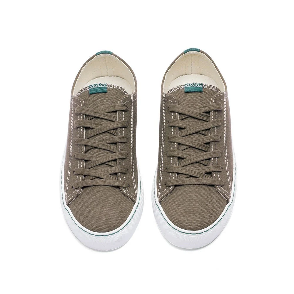 Vegan sneaker khaki COR007 - Image 3