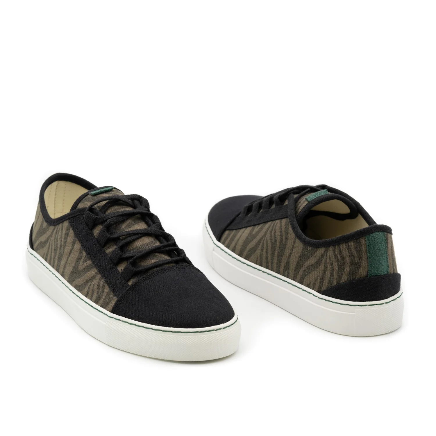 Vegan sneaker khaki zebra CUV010 - Image 3