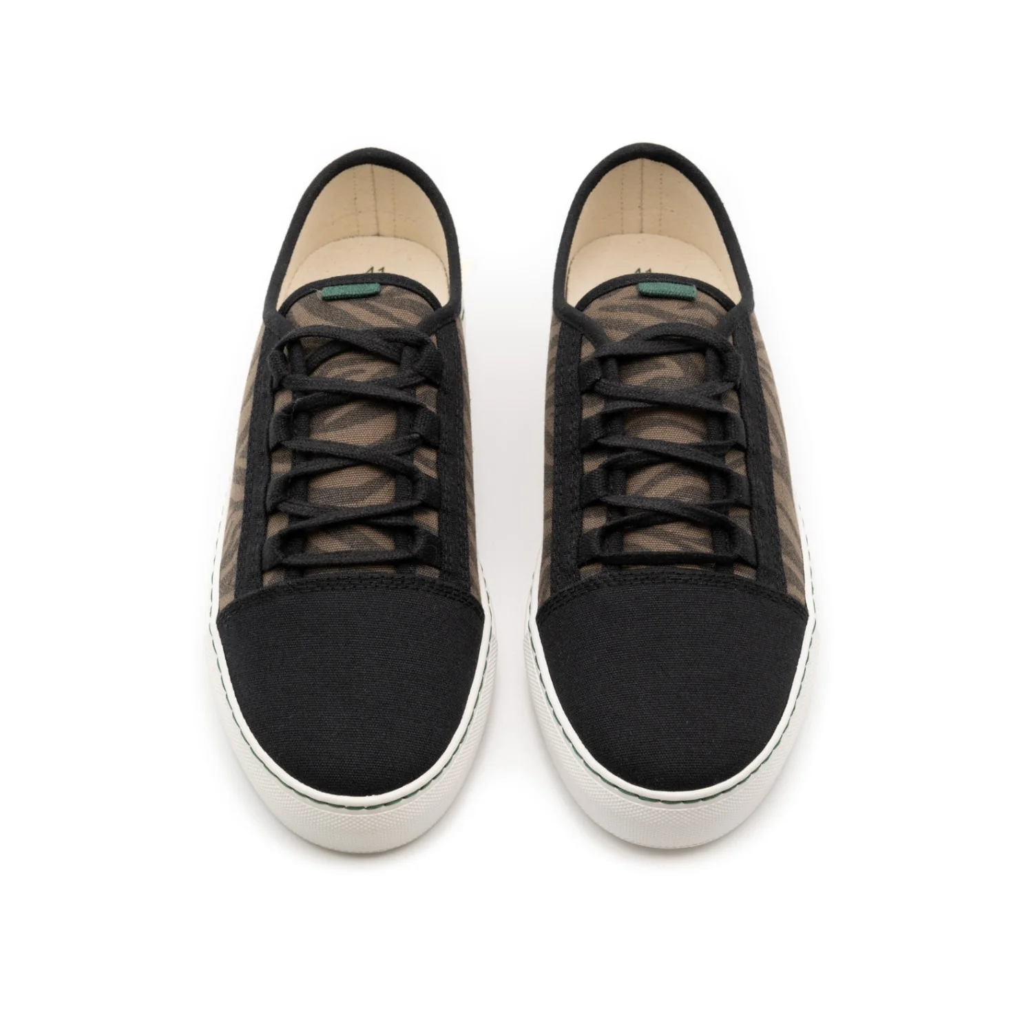 Vegan sneaker khaki zebra CUV010 - Image 4