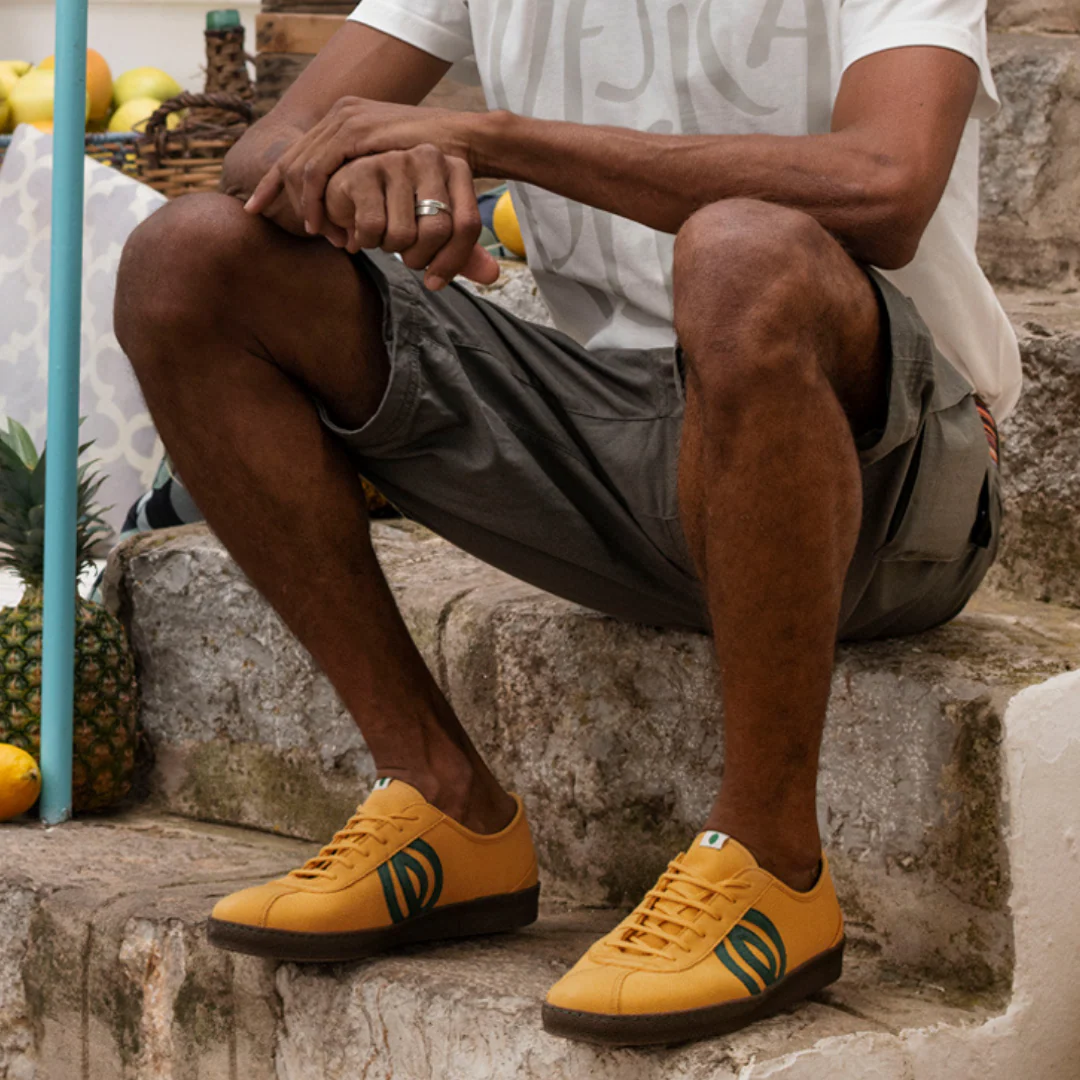 Vegan sneaker mustard DIO025 - Image 2