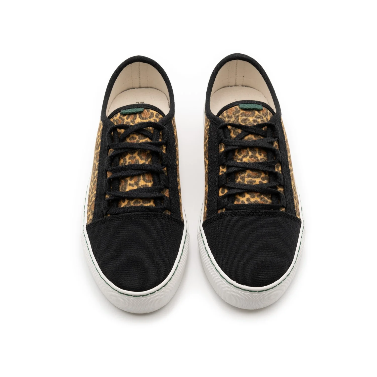 Vegan sneaker mustard leopard CUV008 - Image 3