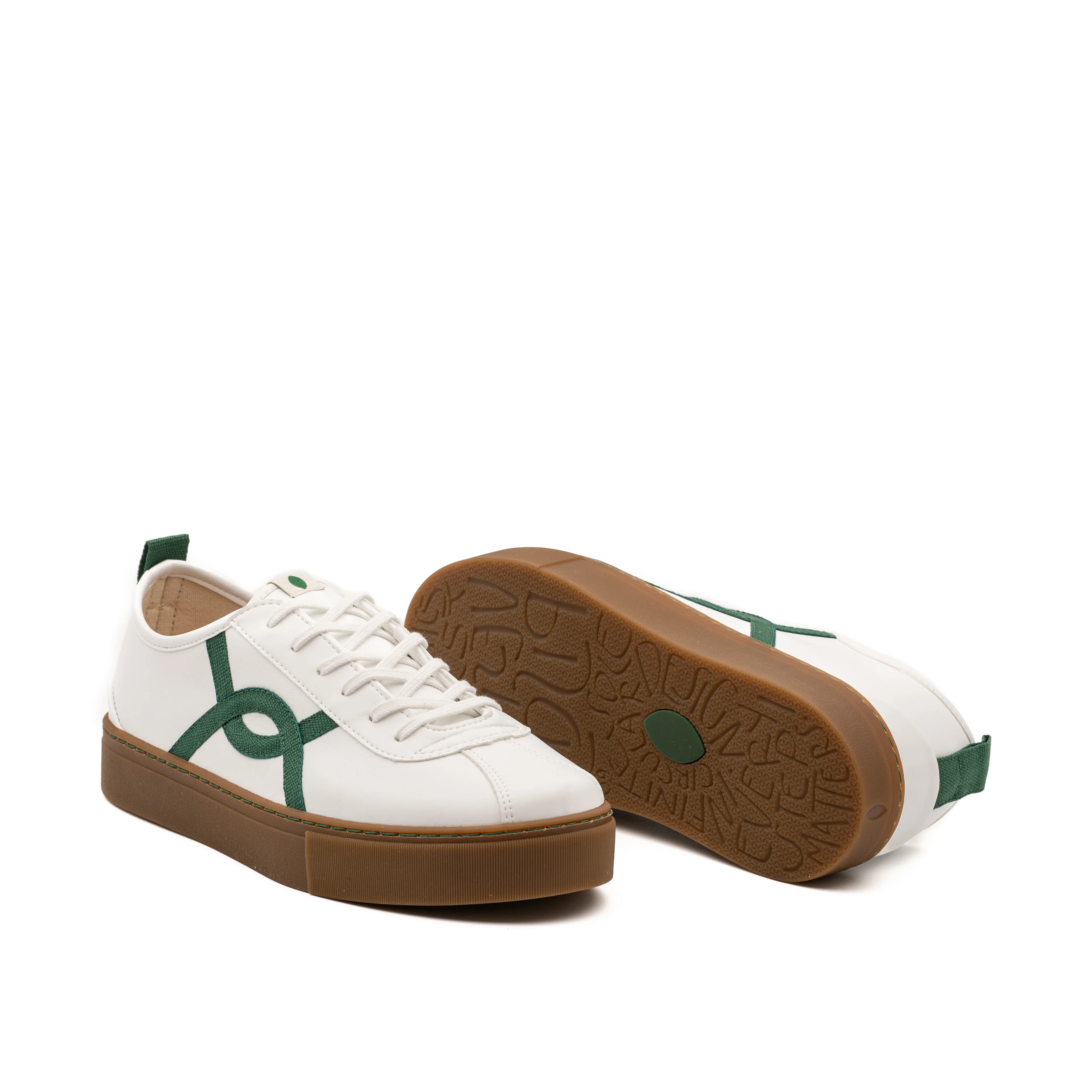 Vegan sneakers white of corn KAF007 - Image 2
