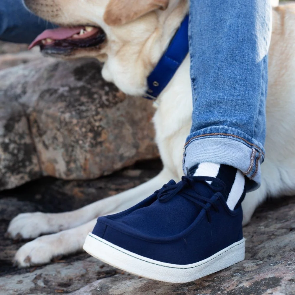 Vegan wallabee marine SOC009 - Image 4