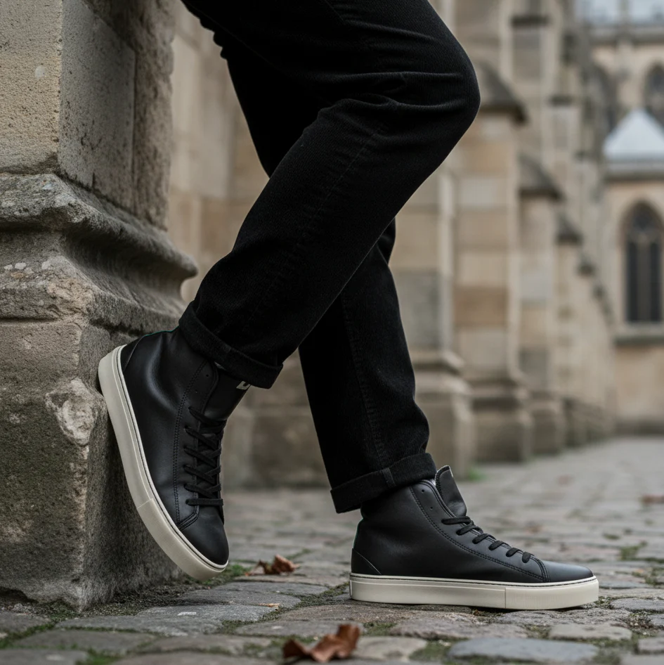 Vegan winter bootie Bio-Veg black PLA011 - Image 2