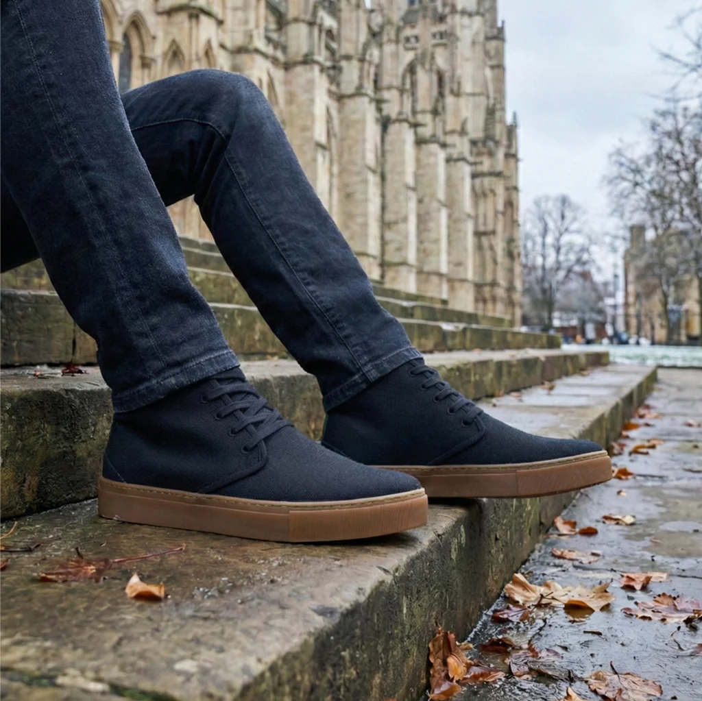 Vegan winter bootie black WAT001 - Image 2