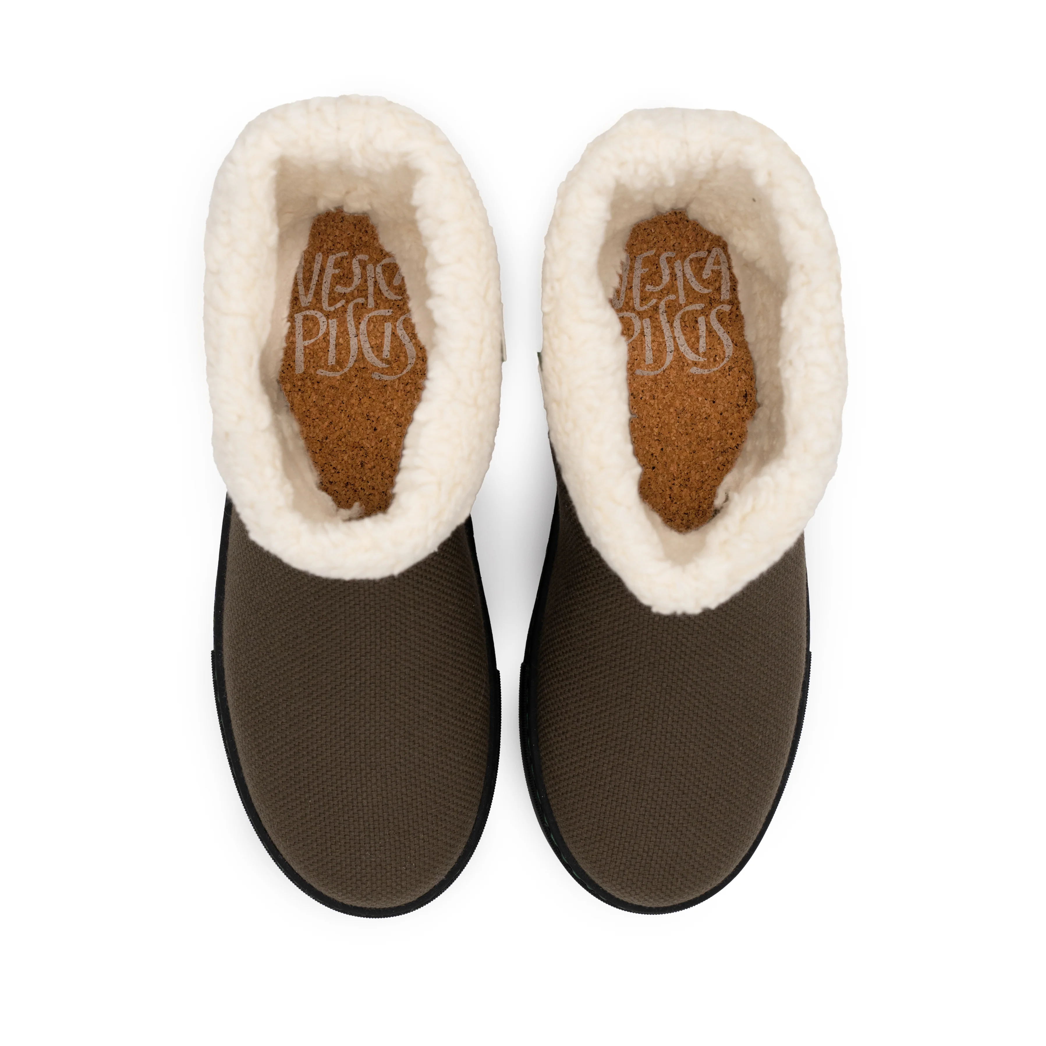 Vegan winter bootie khaki JID009 - Image 4