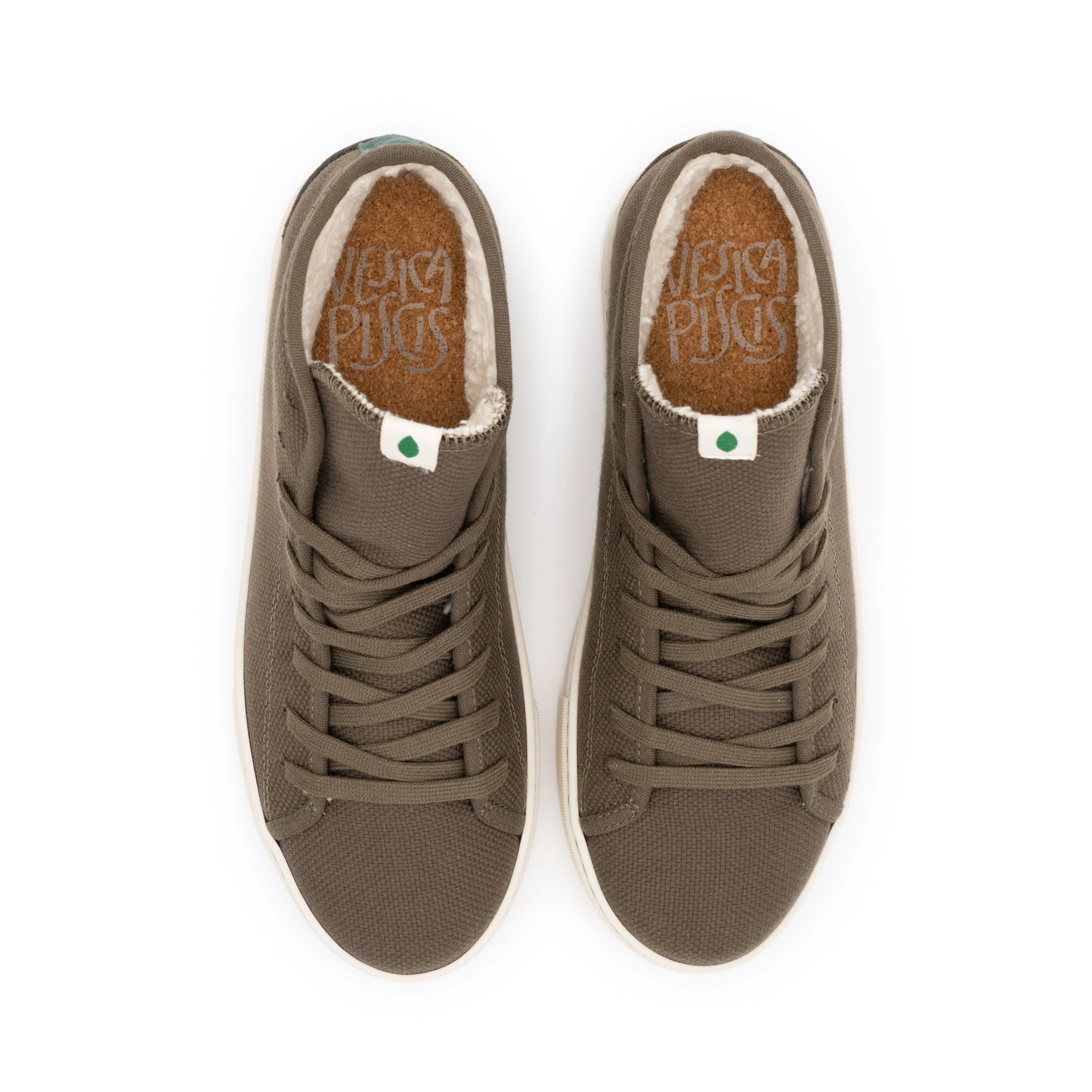 Vegan winter bootie khaki PLA004 - Image 4
