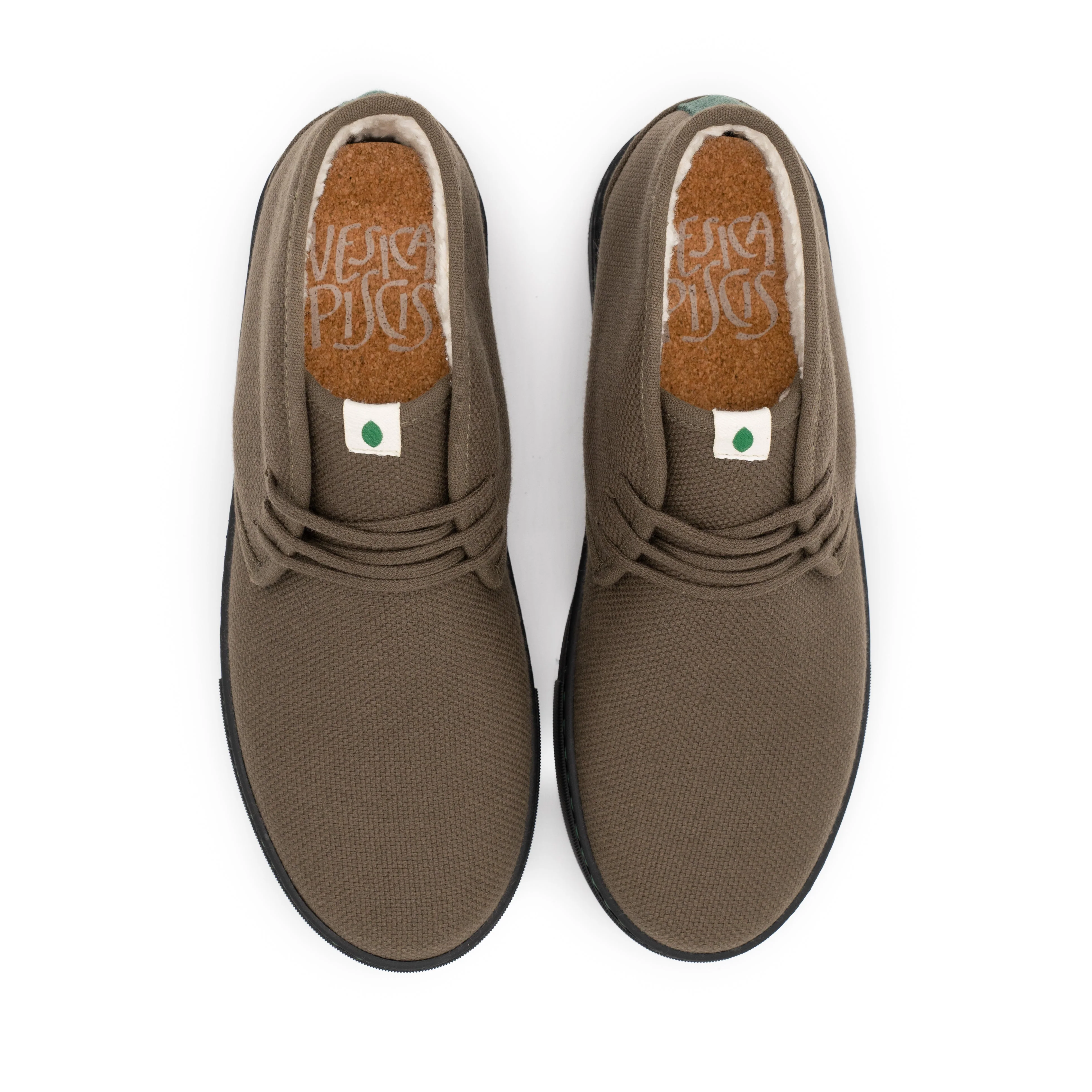 Vegan winter bootie khaki PYT015 - Image 3