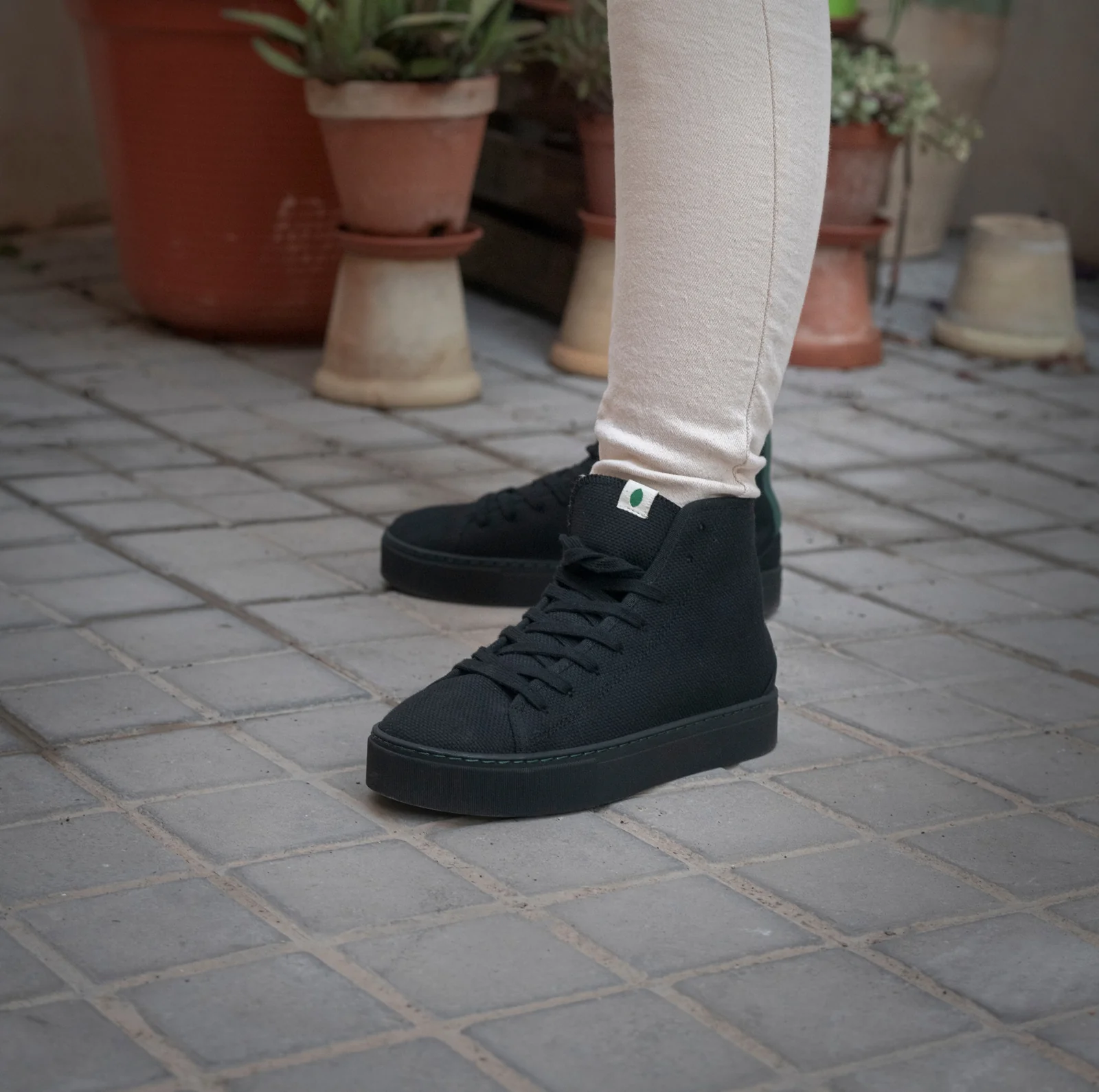 Vegan winter bootie black PLA005 - Image 6