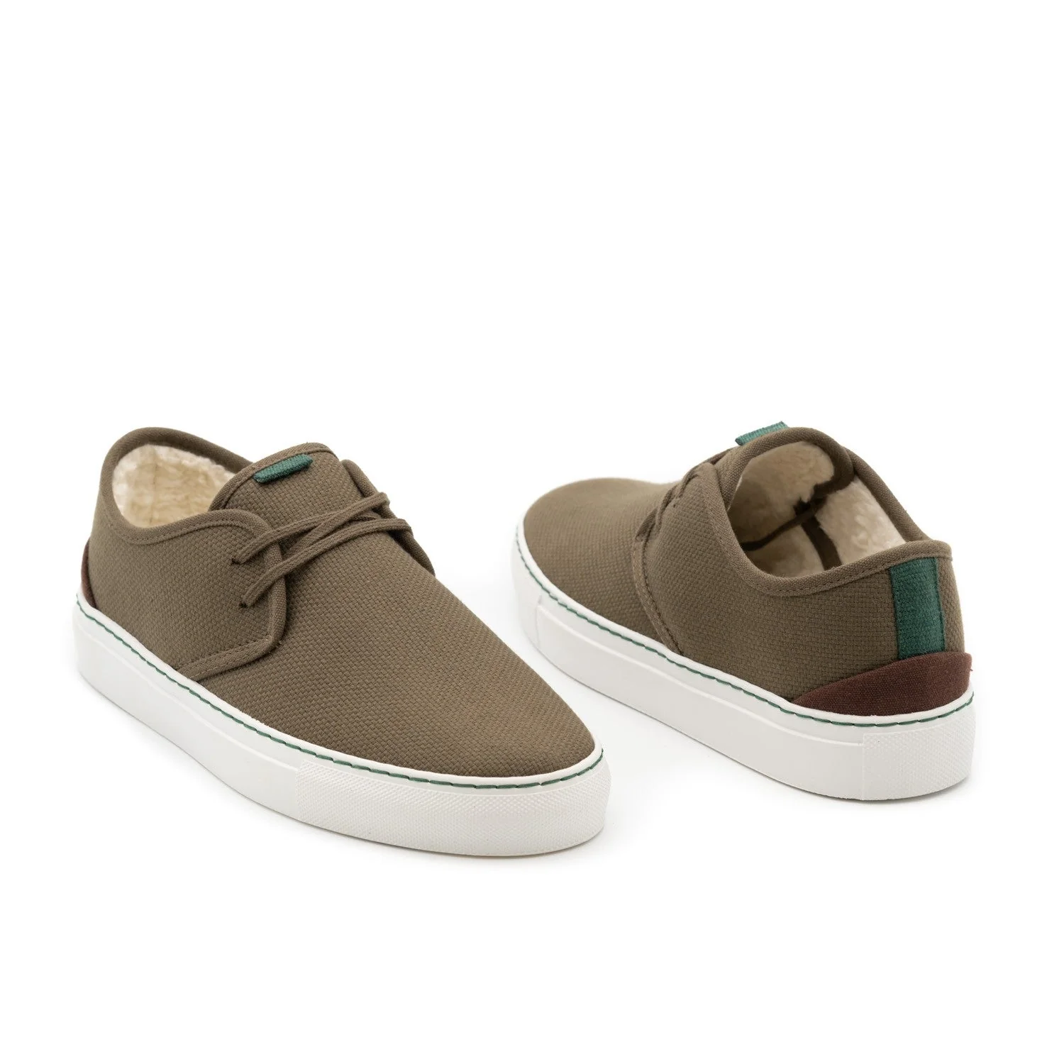 Vegan winter sneaker khaki SID019 - Image 3